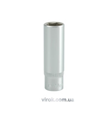 Головка торцева 6-гранна YATO : подовжена, квадрат 1/2", М= 17 мм, L= 76 мм [12/60/120]