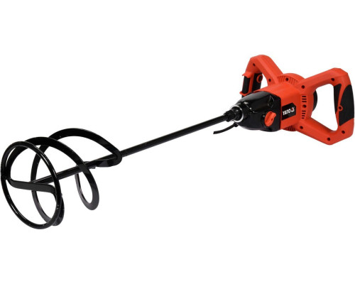 Миксер сетевой YATO: 1600 Вт, М14, 2 скор: 180-400 и 300-750об/мин, миксер Ø=140 мм [2]