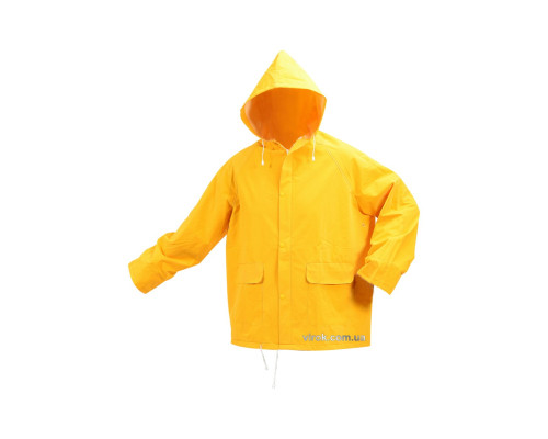 Куртка з капюшоном водонепроникна жовта VOREL, розм. XXL [30/480]