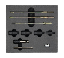 Набор для чистки отверстий и гнезд "свеч" зажигаемый YATO M8х1,0; М10х1,0; М10х1,25; М12х1,25, 10 еле