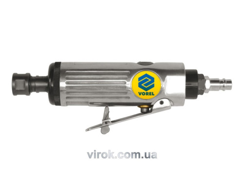 Шліфмашина пневматична пряма VOREL : Ø 1/4", патрон 6 мм [20]