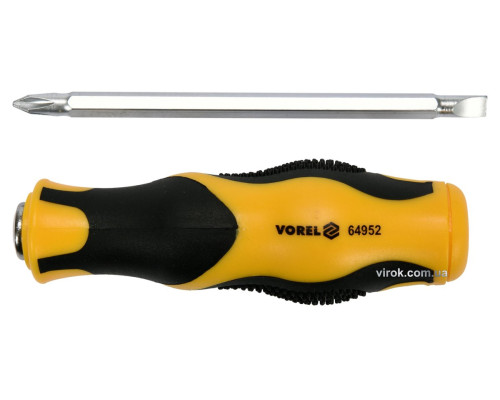 Викрутка-тримач VOREL двостороння, PH2 х SL6 мм, CrV, L= 115 мм [6/120]