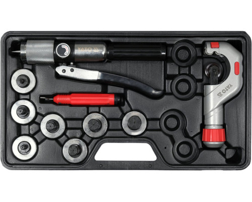 Розширювач мідних труб гідравл з різаком YATO; 7 положень Ø= 3/8", 1/2", 5/8", 3/4", 7/8", 1", 9/8"