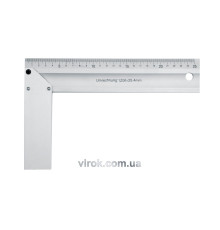 Кутник столярний VOREL : L= 250 мм. алюмінієвий [10/60]