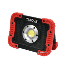 Прожектор діодний, переносний YATO акумулятор 3.7 В, 4.4 АГод; 10 Вт, 800 Lm, кабель USB [6]