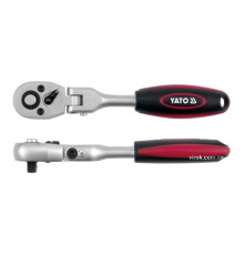 Тріщатка з шарніром YATO : квадрат 1/2", L= 290 мм, 72T [1/24]