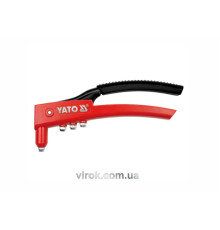 Заклепочник ручний YATO для нітів Ø= 2,4; 3,2; 4,0; 4,8 мм, l= 280 мм [6/24]