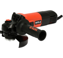 Шлифмашина угловая сетевая - 230В YATO: P=1100Вт, Ø=125мм, с регул. оборотов - 3000-12000 об/х [8/144]