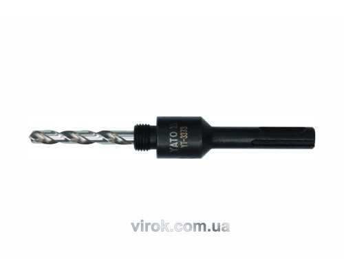 Тримач зі свердлом YATO : SDS+, Ø= 1/2", для кільцевих пил Ø=14-30 мм [25/100]