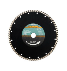 Диск відрізний алмазний TURBO STHOR : Ø= 230 мм, t-2,6 х h- 7,5 мм по кам, бетоні, кераміці [10/30]