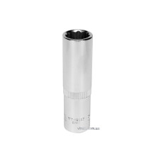 Головка торцева 12-гранна YATO : подовжена, квадрат 1/2", М= 15 мм, L= 77 мм [12/60/120]