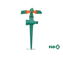 Ороситель вращающийся 3-сторонний FLO на колу, к шлангу 1/2", ABS-пластик [12/48]