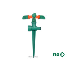 Зрошувач обертовий 3-сторонній FLO на кілку, до шлангу 1/2", ABS-пластик [12/48]