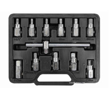 Набір ключів для зливної пробки масляного піддону YATO : квадрат- 3/8", 12 шт. [10/20]