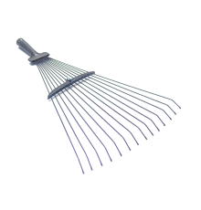 Граблі тип "віяло" дротяні розсувні VIROK БЕЗ ДЕРЖАКА (порошкове пофарбування)