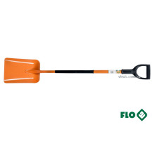 Лопата совковая FLO трапециевидная: металлическая основа HRC 45, пластиковая ручка [120]