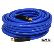 Шланг пневматичний гібридний (ПВХ+БНК) YATO: Ø8.0 мм x 20м, Ø=1/4", тиск ≤ 2 MPa, різьбов. з'єдн.[5]