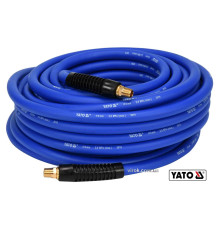 Шланг пневматичний гібридний (ПВХ+БНК) YATO: Ø8.0 мм x 20м, Ø=1/4", тиск ≤ 2 MPa, різьбов. з'єдн.[5]