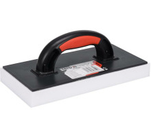 Терка пластикова з білою гідрогубкою h= 30 мм YATO: 270 x 130мм, для змивання керамічної плитки [10]