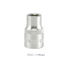 Головка торцевая 6-гранная YATO: квадрат 3/8", М=9 мм, L=28 мм [24/240/480]