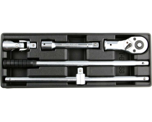 Вклад до інструментальної шафи YATO, інстр-ти до торцевих ключів з квадр. 3/4", 385x175x41 мм, 4 ел