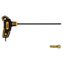Ключ шестигранный VOREL: тип "Т", HEX 4 x 150 x 89 мм, Cr-V 6150 [24/192]