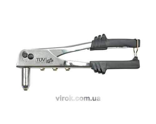 Заклепочник VOREL з металевим хромованим корпусом, l=250мм, Ø-2,4/3,2/4,0/4,8 [12/24]