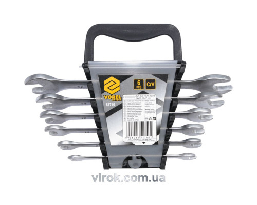 Ключі ріжкові VOREL Cr-V, М 6-17 мм, Набір 6 шт. [4/40]