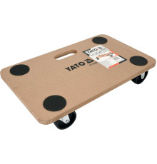 Візок-платформа YATO 500х 300х 18 мм на 4 колесах Ø= 75 мм, навантаж.- 200 кг, h= 113 мм [6]