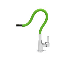 Смеситель воды FALA "FLEXIBLE" для раковины с гибкой зеленой лейкой [10]