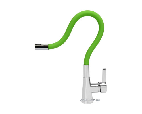 Змішувач води FALA "FLEXIBLE" для раковини з гнучкою зеленою лійкою [10]