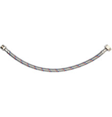 Шланг водопровідний з опліткою з нерж сталі FALA l= 500 мм, Ø= 8/12, з'єднання F-1/2" х M-3/8" 1 МПа