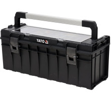Ящик для інструментів YATO, з органайзером з 9 комірками, 650х270х272 мм, пластиковий корпус [1]