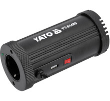 Перетворювач напруги YATO з джерела 12 В DC в 230 В, номінально- 150 Вт AC, піковий- 300 Вт [20]