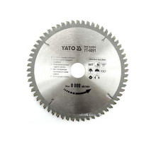 Диск пиляльний по алюмінію YATO, 200х30х3.0х2.2 мм, 60 зубців, R.P.M до 8000 1/хв [10/20]