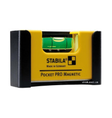 Рівень - міні STABILA Pocket PRO Magnetic магнітний : 7 х 2 х 4 см, 1 капсула, кріп-чохол