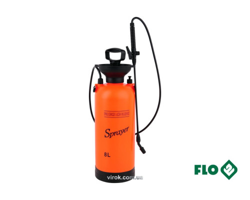 Опрыскиватель ранцевой FLO 0,2 MPa со шлангом-130 см и удлинением-56 см, бачок-8 л [6]
