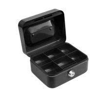 Скринька для грошей з замком (2 ключі) VOREL чорна, 150х 120х 80 мм [20]