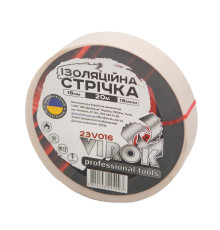 Стрічка ізоляційна VIROK : 18 мм 20 м x 0,18 мм БІЛА [156]