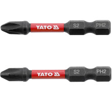 Насадка отверточная ударная YATO PH2 х 50 мм. HEX 1/4", 2 шт.[10]