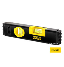 Рівень STANLEY "Classic Box Level TORPEDO" : L= 23 см, 2 капсули, алюмінієвий корпус з магнітами