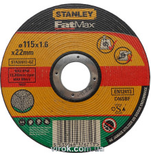 Круг відрізний по каменю/бетону STANLEY, Ø= 115х22 мм, h=1,6мм DW