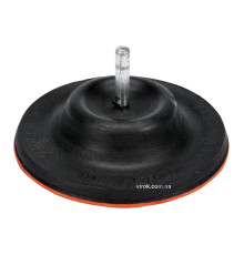 Круг-насадка шліфувальна VOREL з липучкою : Ø=125 мм з хвост-ом  [20] DW