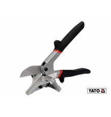 Ножницы для пластика, резины, винила YATO : L= 245 мм, для резки под углом 22.5° и 45°, CrV [4/24]