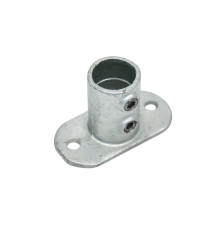 Фланець опорний NORMA: для труб Ø= 26,9 мм платформа 105х 52 мм, h= 60 мм з ковкого чавуну