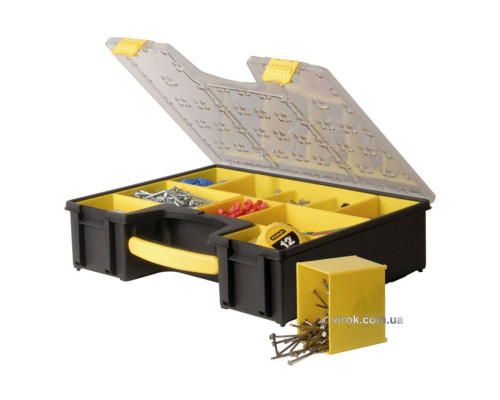 Органайзер STANLEY : професійний, пластмасовий, 8 з'ємних секцій, М= 423х105х334 мм.