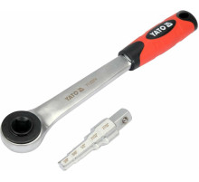 Ключ ступеневий з тріщаткою YATO: квадрат 1/2" для головок 3/8", 29/68", 1/2", 21/32", 27/32" [6/24]