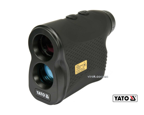 Дальномір лазерний YATO:діап.вимір.довж/вис/кут/швид-5-900 м/60°/0-300 км/год,похибка ±1м/ 900 м(DW)