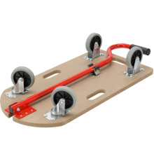 Візок-платформа з складан тримачем- 78см YATO 700х375х18 мм на 4 колесах Ø= 100мм, навантаж.- 250 кг