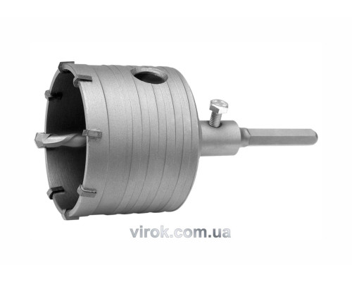 Свердло коронка по бетону YATO : Ø= 65 мм з направляючою, шестигранний хвостовик [24]